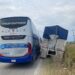 Transpaís colisiona con  tractocamión en tramo carretero Tampico-Mante: 42 pasajeros pasan  el susto de su vida