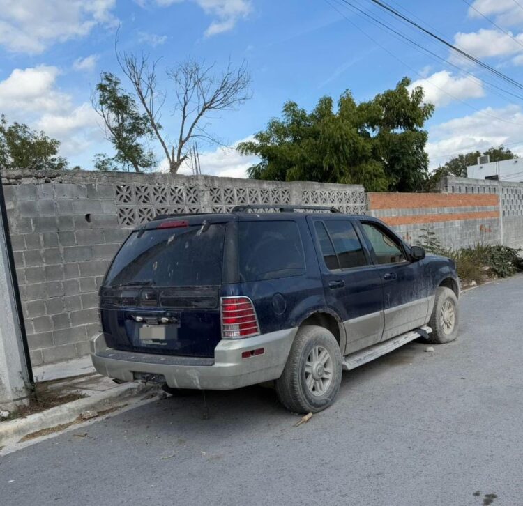 Tránsito Estatal asegura en Reynosa una camioneta con reporte de robo en Estados Unidos