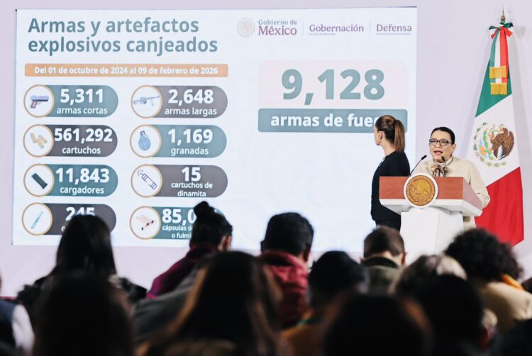 Más de 3.5 millones beneficiados con Atención a las Causas y 9 mil 128 armas intercambiadas de manera voluntaria 