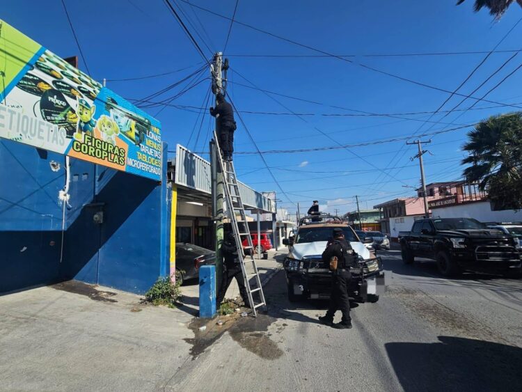 La GE retira y asegura en Reynosa 9 cámaras de videovigilancia instaladas en postes de Telmex