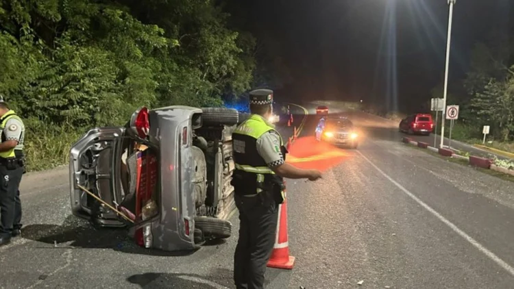 Percance en tramo carretero Tampico-El Mante deja un  militar sin vida y 3 más heridos de gravedad