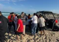 Personal naval rescata a 5 vacacionistas a punto de ahogarse en Playa Miramar de Madero, Tamaulipas