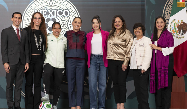 Sheinbaum presenta concurso ‘Representa a México’ en la inauguración del Mundial