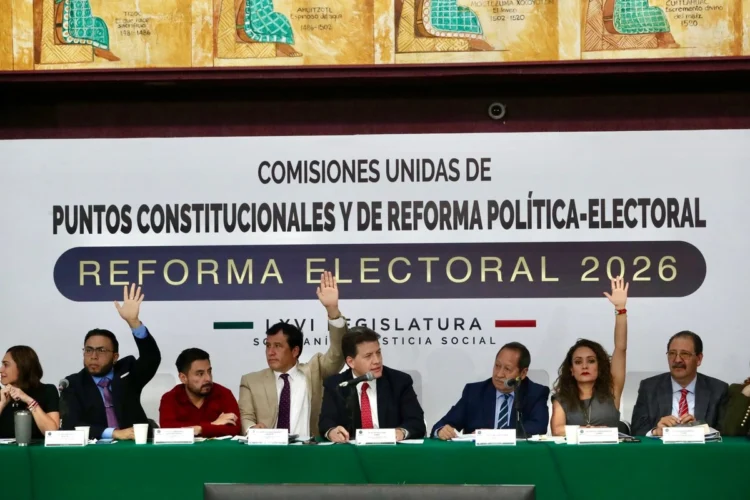 Comisiones de Cámara de Diputados aprueban dictamen de reforma electoral de CSP: PT y PVEM votan en contra