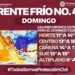 Alerta Protección Civil por ingreso de frente frío este fin de semana