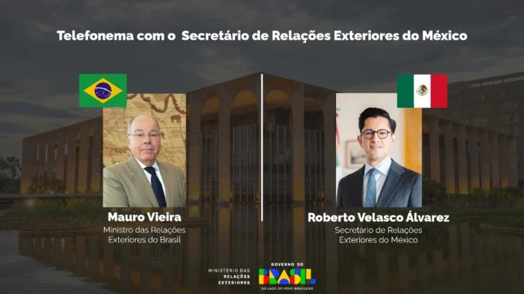 Roberto Velasco empieza su gestión al frente de la SRE con diálogo con el canciller de Brasil