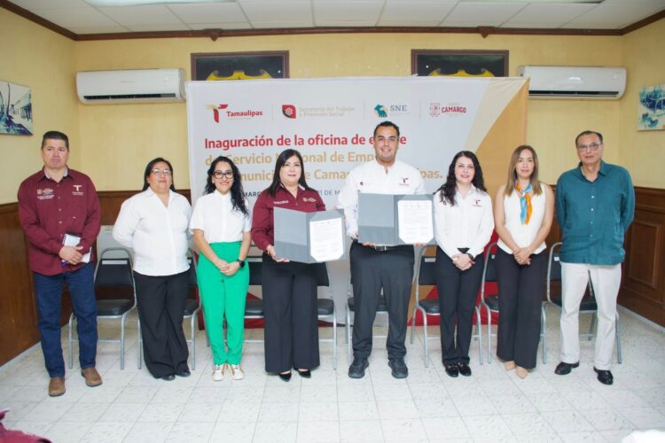 Inauguran Oficina de Colaboración del Servicio Nacional de Empleo en Camargo 
