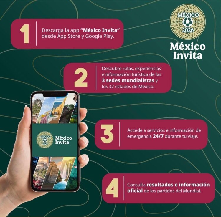 Presentan app “México Invita” para turistas en el Mundial