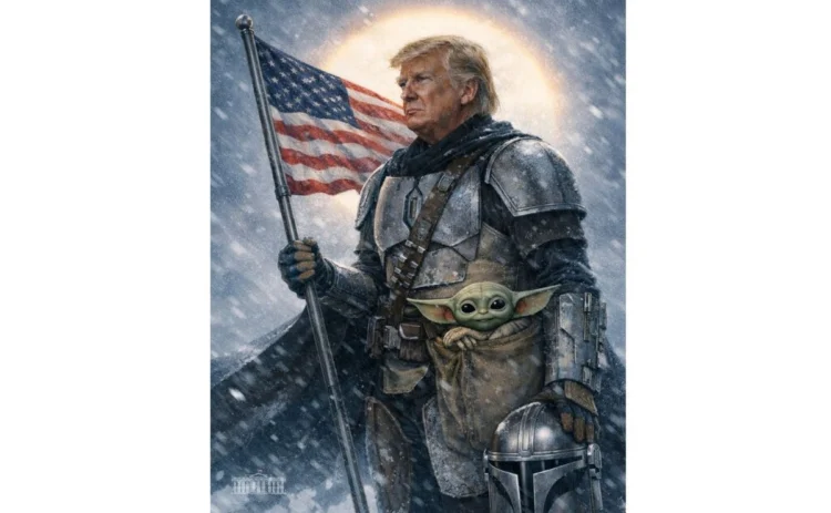 La propia Casa Blanca exhibe al delirante Trump; hace días ‘protagonizó’ a Dios y ahora a  personaje de Star Wars