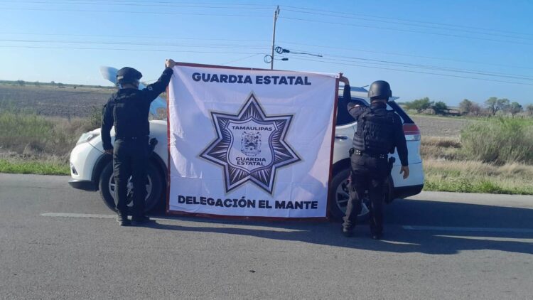 La Guardia Estatal asegura vehículos y narcóticos en operativos en Mante y González, Tamaulipas