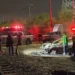 Un vehículo se incendia al caer de un puente en Nuevo Laredo y 2 mujeres perecen atrapadas