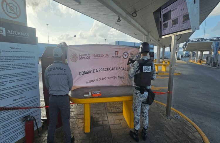 La GN detiene a una mujer armada y en posesión de más de 100 cartuchos en el Puente Pharr-Reynosa