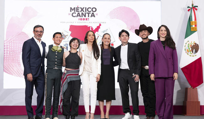 Sheinbaum presenta 2da edición de México Canta, dedicada a la música sin hacer apología a la violencia