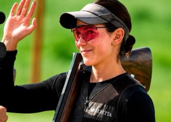 Gabriela Rodríguez luce en el top 5 de la Copa del Mundo de Escopeta