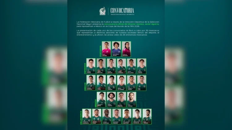 Con Chespirito en pantalla Aguirre presenta a los 26 seleccionados del ‘Tri’; Ochoa jugará su sexto mundial