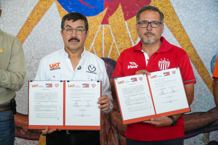 Firma la UAT alianza deportiva entre Correcaminos y el Club Necaxa de la Liga MX
