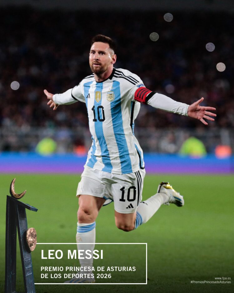 Messi recibe el Premio Princesa de Asturias de los Deportes 2026