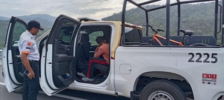 La GE localiza y resguarda a menor que deambulaba desorientado por la carretera Mante-Tula