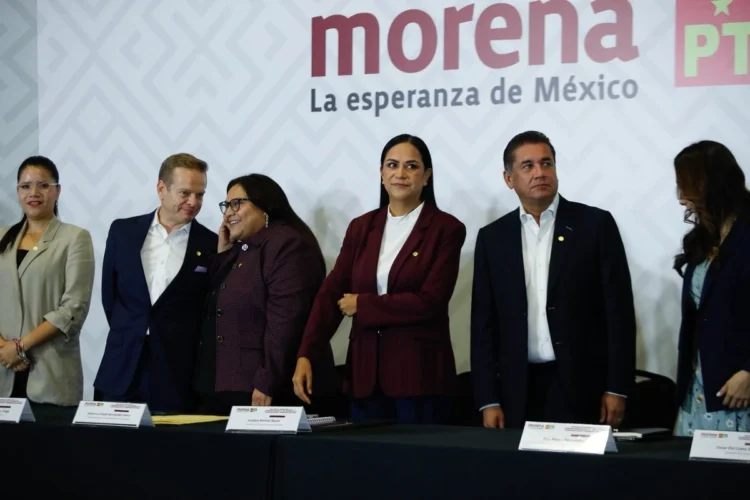 Inician Morena, PT y PVEM proceso previo de registro de aspirantes a candidaturas para 2027; portazo a indeseables