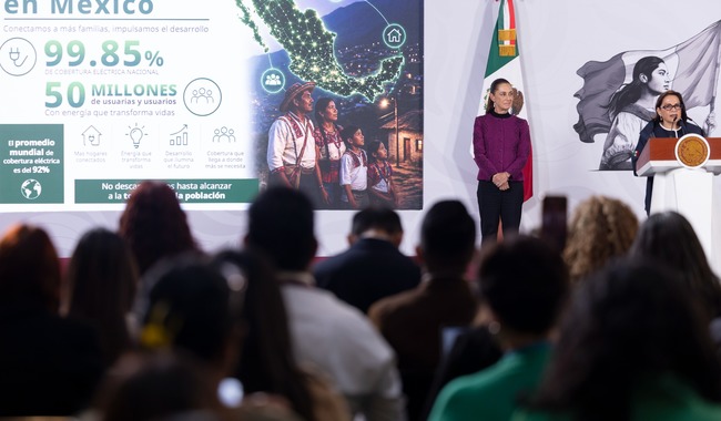 Este sexenio vamos a electrificar todo el país con el Programa de Justicia Energética: Sheinbaum