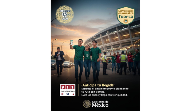 CNPC emite recomendaciones preventivas a los aficionados que acudan al partido de la selección mexicana