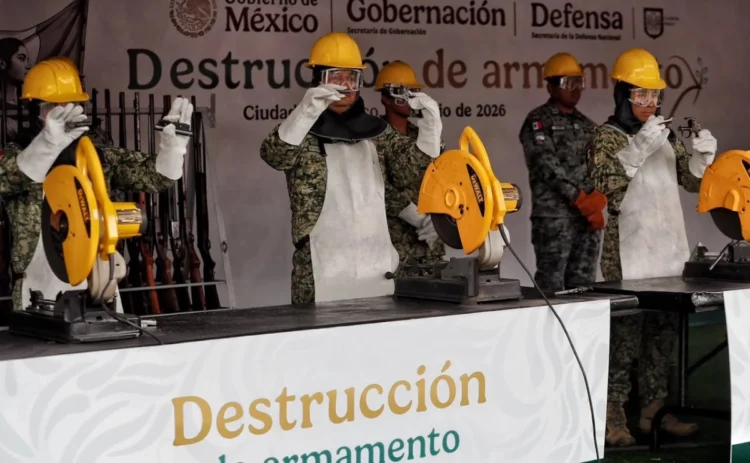La Presidenta CSP sigue alzando la voz: ‘El 75% de las armas aseguradas en México proviene de los EU’