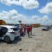 Choque entre un tráiler y vehículo particular deja 5 lesionados como saldo preliminar en área de Llera