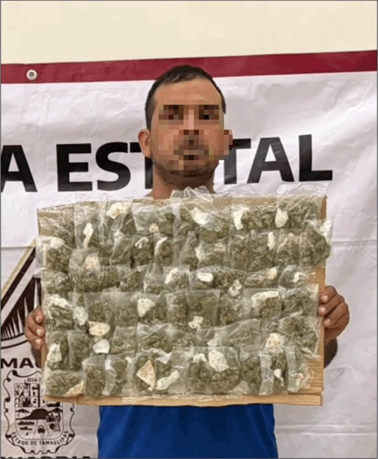 La GE  le asegura hierba verde y un vehículo a ‘mariguanero’ de  Reynosa