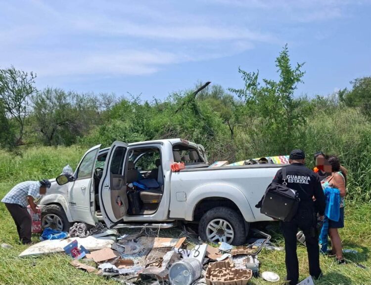La Guardia Estatal auxilió a un menor y a dos mujeres lesionadas en accidente cerca de Padilla