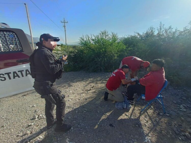 La GE atiende accidente en carretera Tula-Victoria; una persona sufre amputación parcial de una pierna