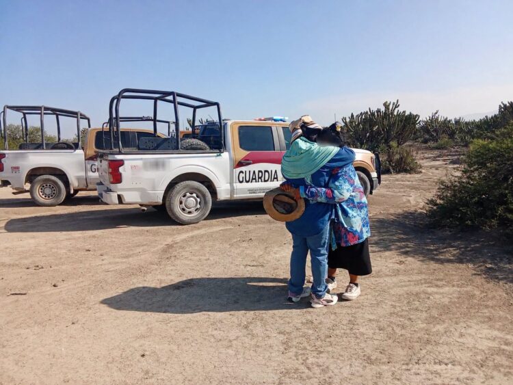 La GE localiza a mujer originaria de Nuevo León extraviada en ejido de Tula; cortaba garambullos
