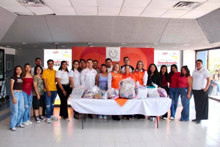 Concluye Familia UAT la colecta de útiles escolares “Impulsando Corazones 2026”