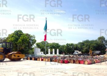 FGR destruye más de 13.5 toneladas de precursores químicos, 393 máquinas tragamonedas y droga 