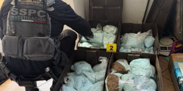 Autoridades federales aseguran más de 100 kilos de pastillas de fentanilo
