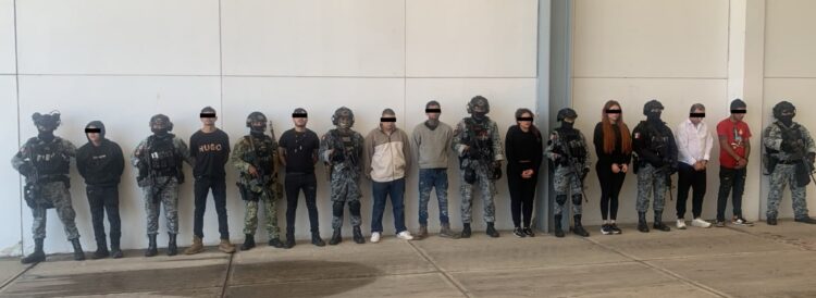 Se detuvo a 9 integrantes del “Cártel Jalisco Nueva Generación” en el estado de Michoacán
