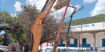 Rehabilita Gobierno de Tamaulipas plaza principal de San Nicolás