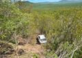 La GE auxilia a conductor que cayó a un barranco con todo y vehículo en tramo Llera-Victoria