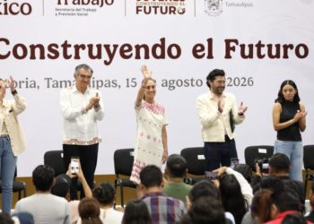 La presidenta Claudia Sheinbaum  se reúne aquí con jóvenes tamaulipecos: ‘Son el eje central del presente’