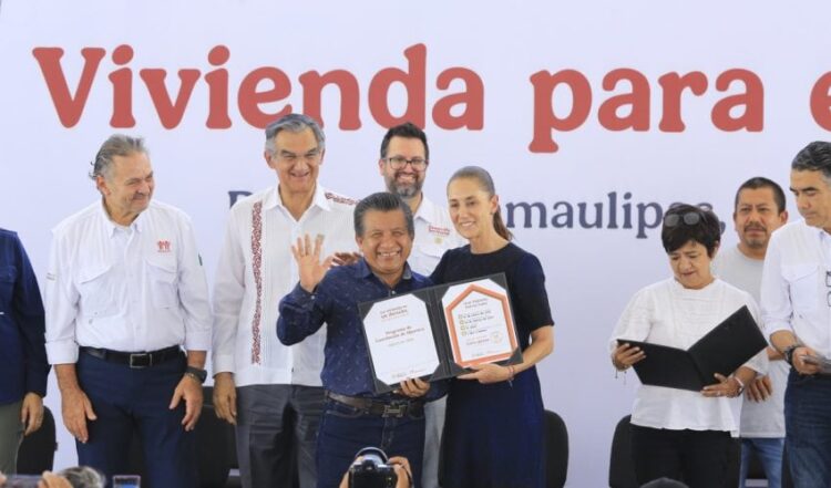 Inicia Claudia Sheinbaum gira por Tamaulipas con entrega de viviendas en Reynosa