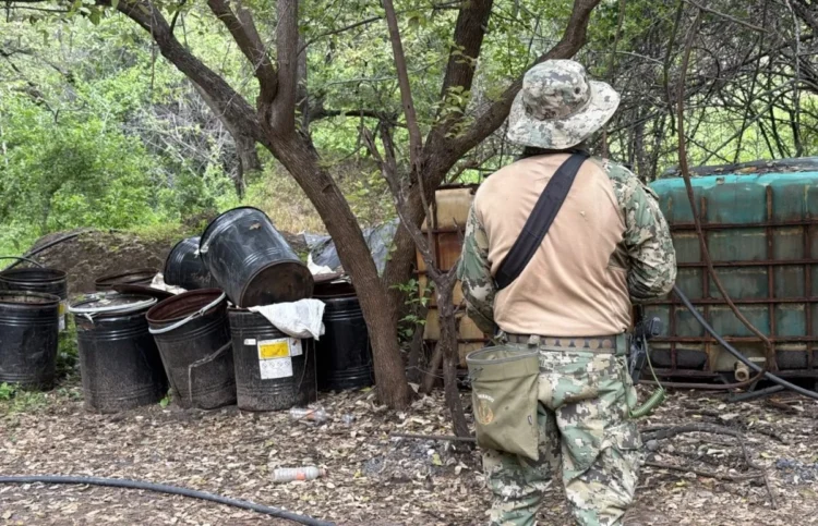 Destruye la Semar en  Sonora 3 ‘narcolaboratorios’ y asegura 3 mil litros de precursores químicos