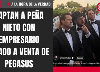 Captan a Peña Nieto en una boda al lado de Avishai Neriah, el comercializador del software espía ‘Pegasus’