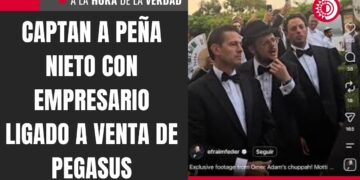 Captan a Peña Nieto en una boda al lado de Avishai Neriah, el comercializador del software espía ‘Pegasus’