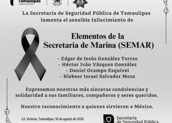 La Marina confirma y lamenta deceso de 4 elementos navales en accidente ocurrido en La Pesca, Tamaulipas