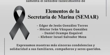 La Marina confirma y lamenta deceso de 4 elementos navales en accidente ocurrido en La Pesca, Tamaulipas