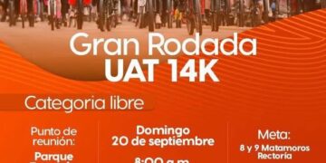 Lista la Gran Rodada UAT 14K en Ciudad Victoria