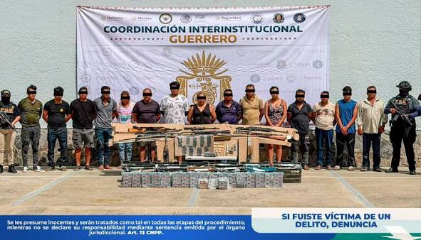 La FGR obtiene vinculación a proceso contra 15 delincuentes detenidos en Guerrero