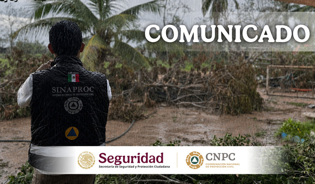 Refuerzan protocolos por formación de sistema ciclónico en costas de Jalisco, Colima y Michoacán