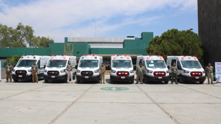 Fortalece IMSS Tamaulipas servicio de traslados con 6 ambulancias nuevas y equipadas