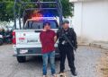 La GE atiende denuncia y recupera vehículo robado en colonia de Victoria; detiene al delincuente
