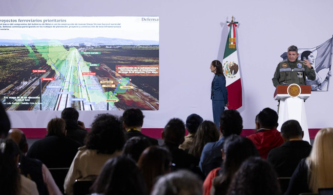 Se construirán 2 mil 400 km de trenes con inversión de 750 mil mdp: Claudia Sheinbaum
